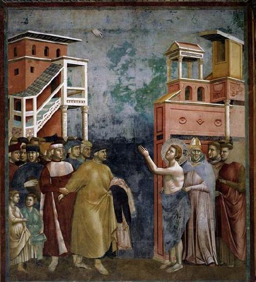 GIOTTO di Bondone Renunciation of Wordly Goods oil painting picture